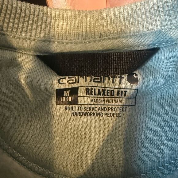 Carhartt women’s green crewneck Sweatshirt size medium relaxed fit NWOT - Picture 8 of 8